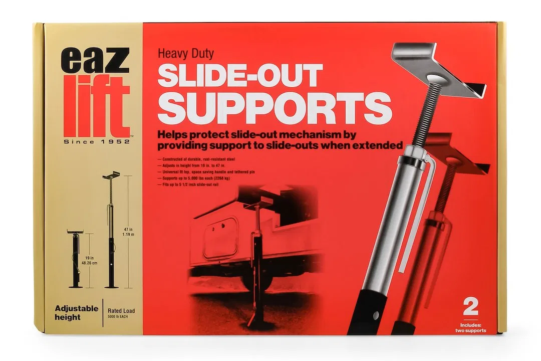 48866 – CAMCO Slide Out Stabilizer, Use To Reduce Stress and Movement When SlideOut Is Extended Adjustable From 19 In...